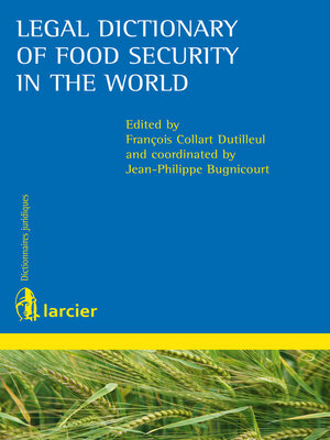 cover image of Legal Dictionary of Food Security in the World